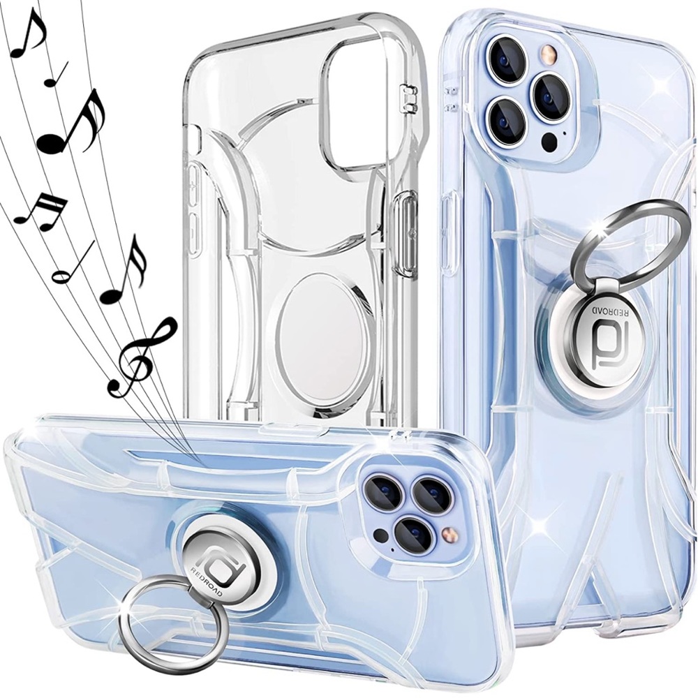 Redroad shockproof for  iPhone 13 Pro case- 3D protection stereo amplifiers